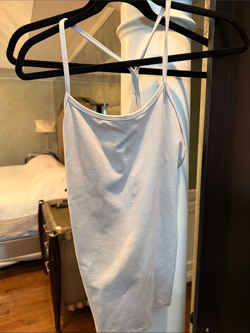 lululemon athletica Light Gray Double-Strap Tank Top